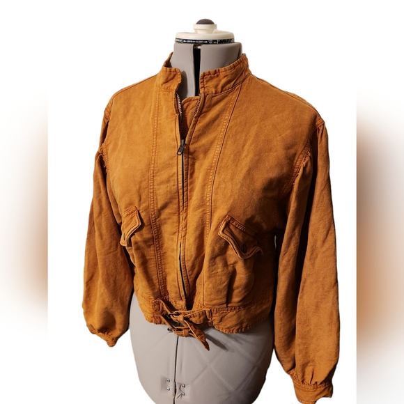 Free People Poet Jacket in Burnt Orange Size XS - Picture 6 of 16